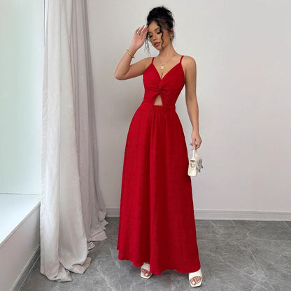 Beach Seaside Vacation Beautiful Red Dress