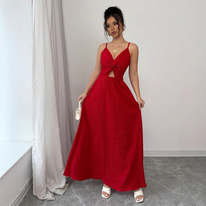 Beach Seaside Vacation Beautiful Red Dress