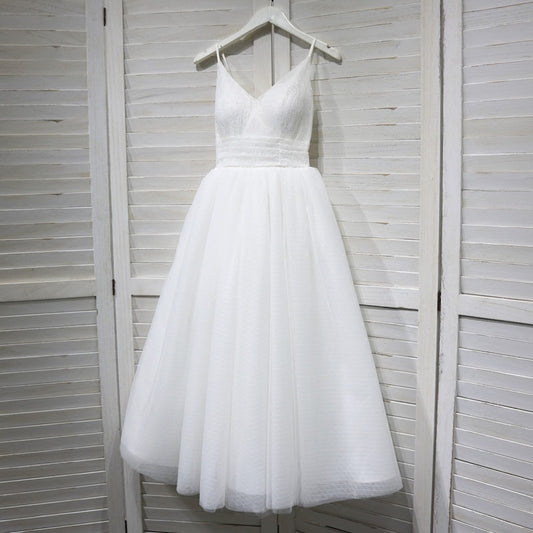 Bridal Lace Mid-length dress