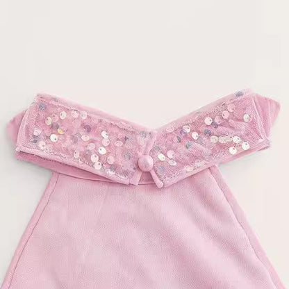 Beauty-style Sparkly Halterneck Backless Dress