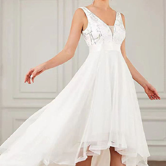 Bridesmaid Formal Sequin Dress